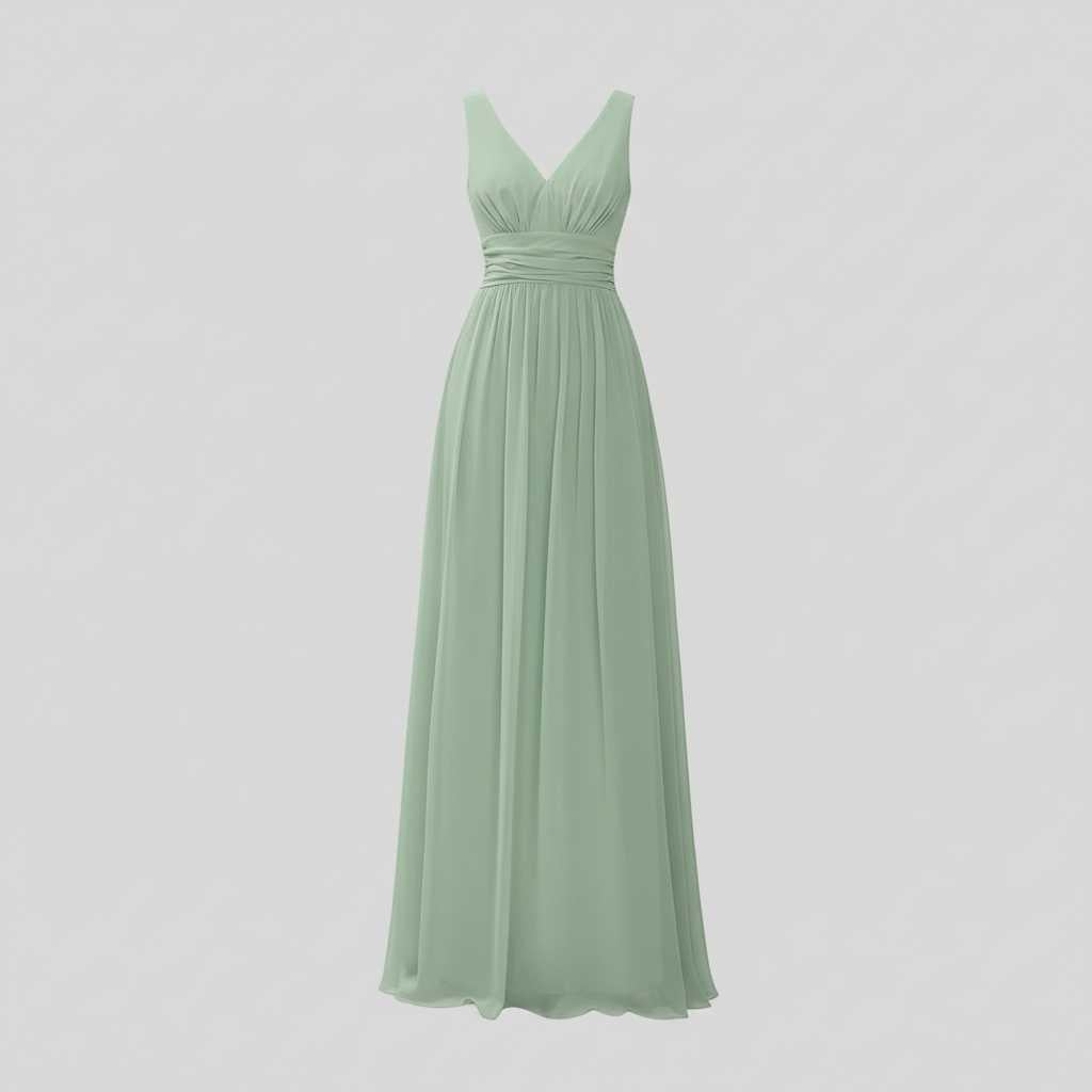 Ärmelloses Maxi Kleid V-Ausschnitt | Maxikleid Sommer Damen