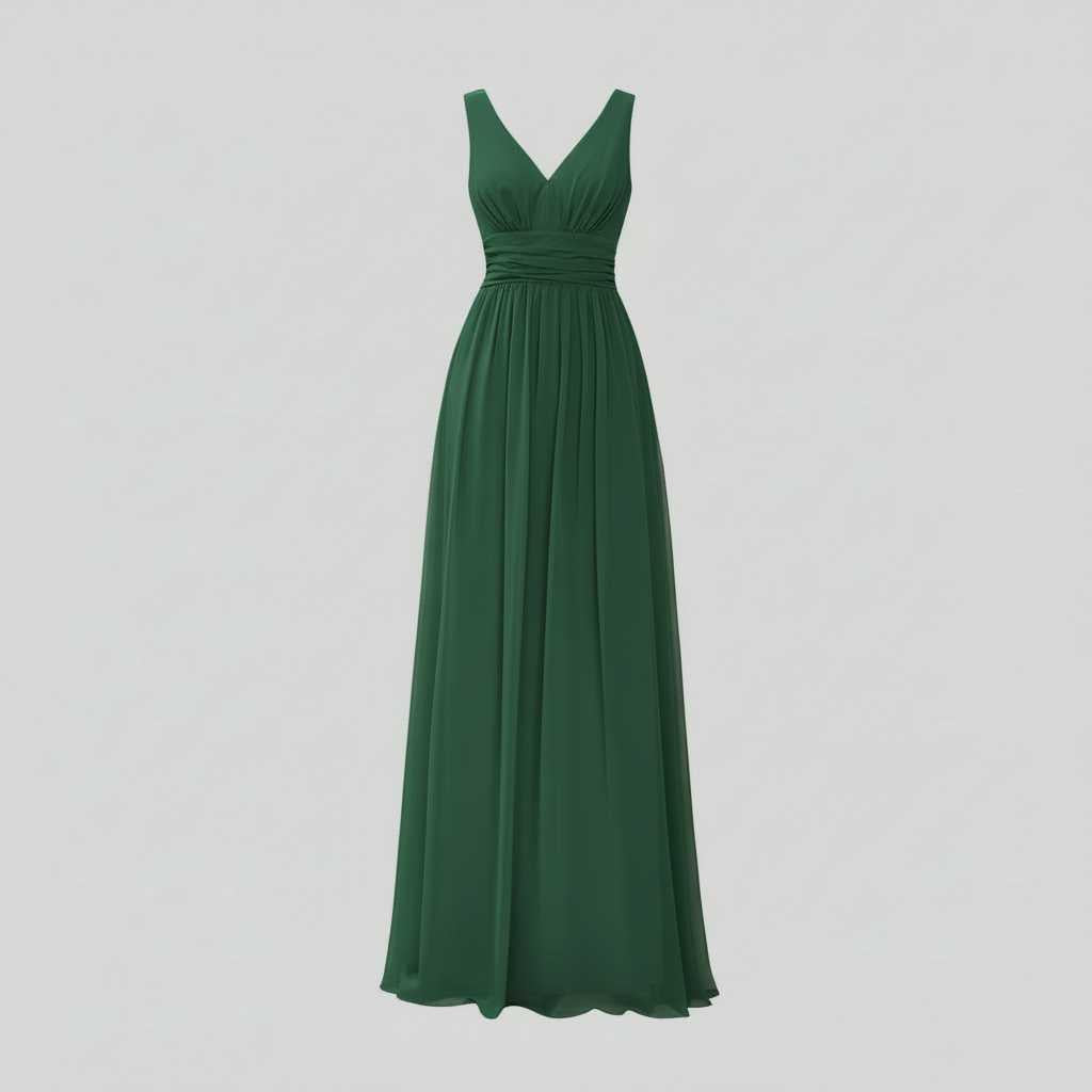 Ärmelloses Maxi Kleid V-Ausschnitt | Maxikleid Sommer Damen