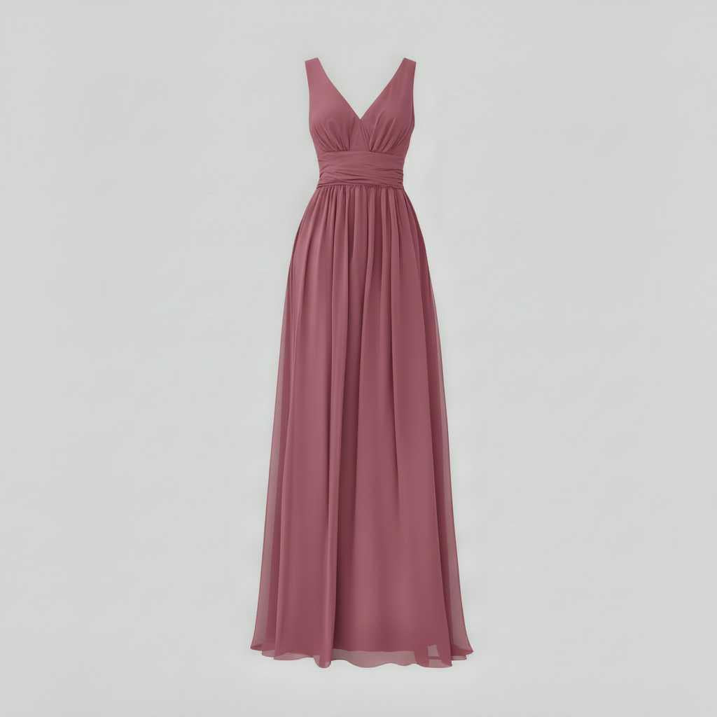 Ärmelloses Maxi Kleid V-Ausschnitt | Maxikleid Sommer Damen
