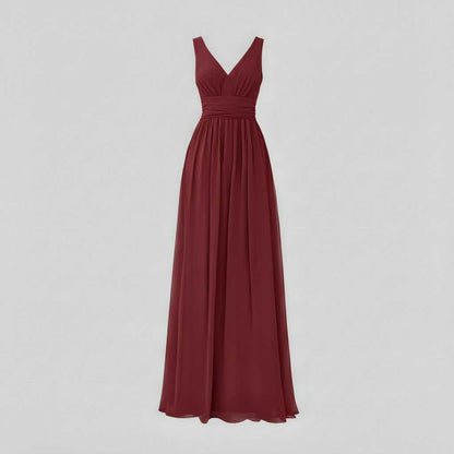 Ärmelloses Maxi Kleid V-Ausschnitt | Maxikleid Sommer Damen