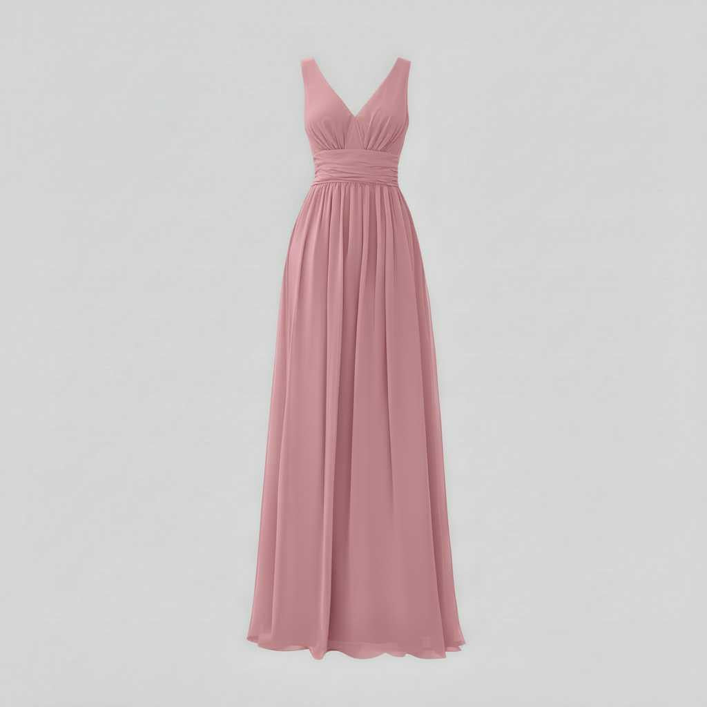 Ärmelloses Maxi Kleid V-Ausschnitt | Maxikleid Sommer Damen