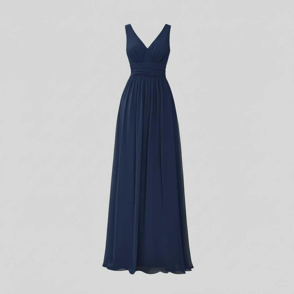 Ärmelloses Maxi Kleid V-Ausschnitt | Maxikleid Sommer Damen