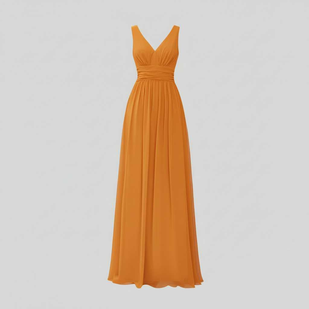 Ärmelloses Maxi Kleid V-Ausschnitt | Maxikleid Sommer Damen