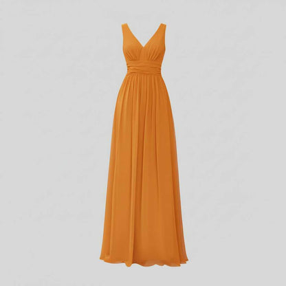 Ärmelloses Maxi Kleid V-Ausschnitt | Maxikleid Sommer Damen