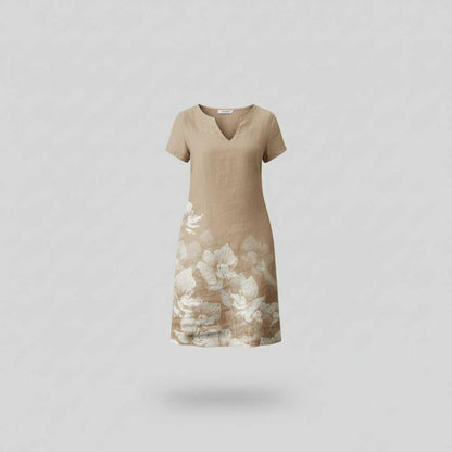 Blumenmuster Sommerkleid | Damen Mini Kleid