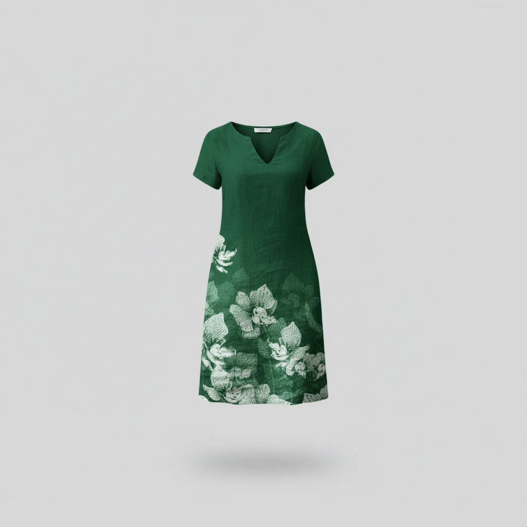 Blumenmuster Sommerkleid | Damen Mini Kleid