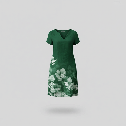 Blumenmuster Sommerkleid | Damen Mini Kleid