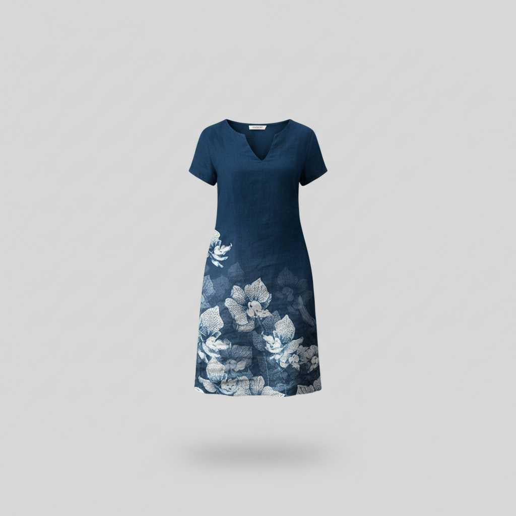 Blumenmuster Sommerkleid | Damen Mini Kleid