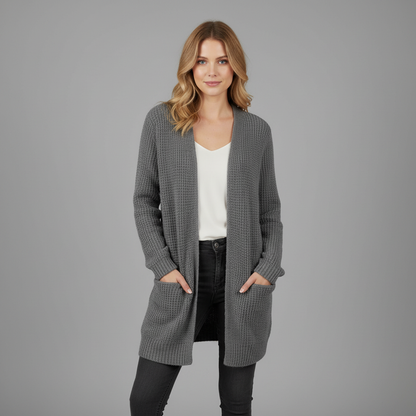 Lange Strickjacke Damen | Gemütlicher Winterstyle