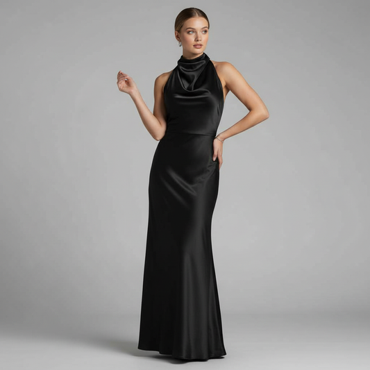 Halfter Abendkleid | Midi für Damen