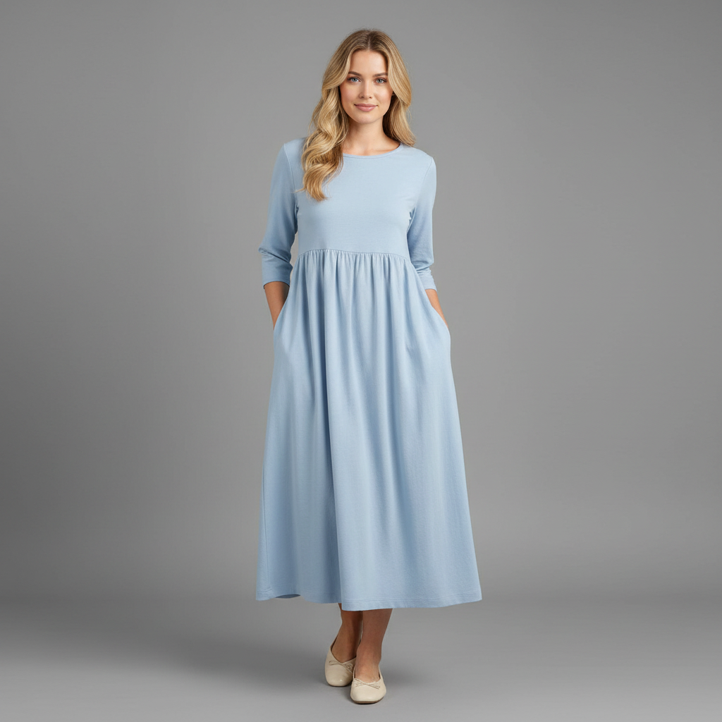 Luftiges Sommerkleid | Midi für Damen